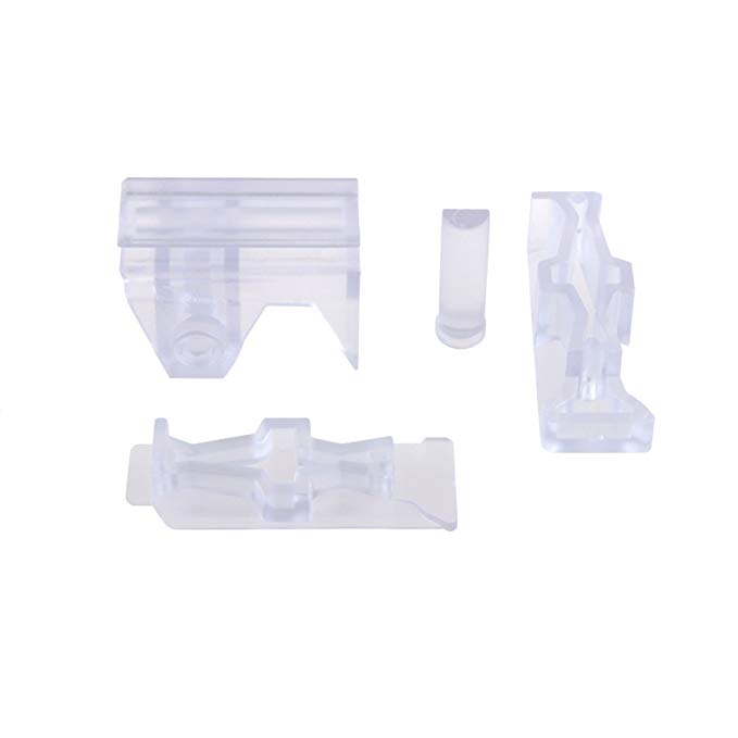 Worker Mod Front and Side Rail Adapter Picatinny Base Set for Nerf Stryfe Color Clear