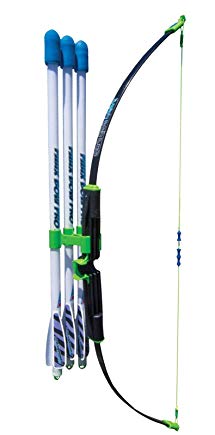 Marky Sparky Faux Bow Pro – Shoots Over 200 Feet – Bow and Patented Arrow Archery Set