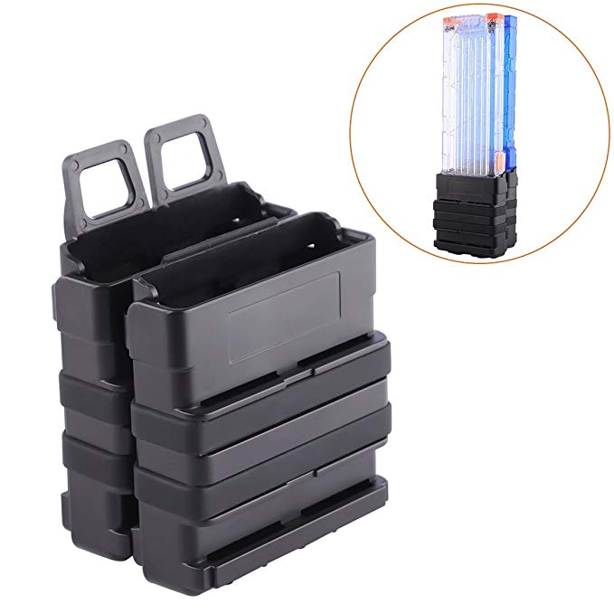 FenglinTech Clip Magazine Holder, Clip Magazine Pouch Quick Pull Box for Nerf Tactics - (Black)