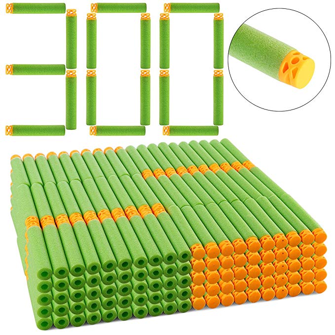 Refill Bullets, Yamix 300-Dart Refill Pack Refill Darts for nerf zombie strike hammershot doublestrike doominator slingfire series blaster