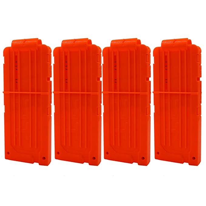 EKIND Soft Bullet Quick Reload Clips 12 Darts Clips Compatible for Nerf N-Strike Elite Magazine Toy Gun (Pack of 4)