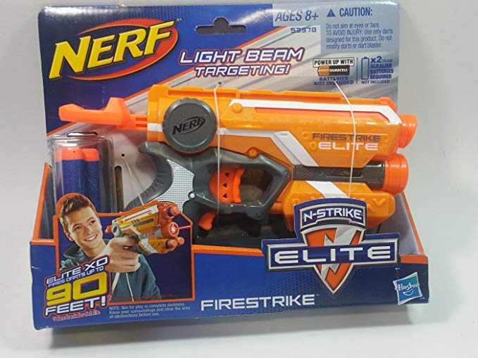 Nerf N-STRIKE ELITE FIRESTRIKE Light Beam Targeting Elite XD Dart Blaster With (3) Foam Darts