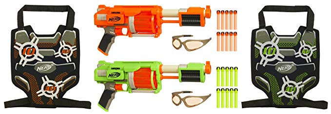 Nerf Dart Tag Furyfire 2 Player Set - Green/Orange