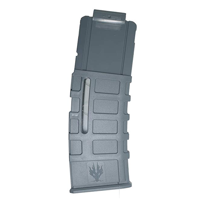 F10555 Worker Mod 15 Dart Round Clip Magazine for Nerf N-Strike Elite Color Gray