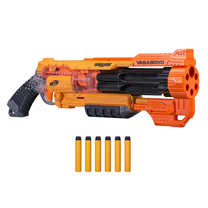 Nerf Vagabond Doomlands Toy Blaster with Rotating 6-Dart Barrel & 6 Official Elite Doomlands Darts for Kids, Teens, & Adults